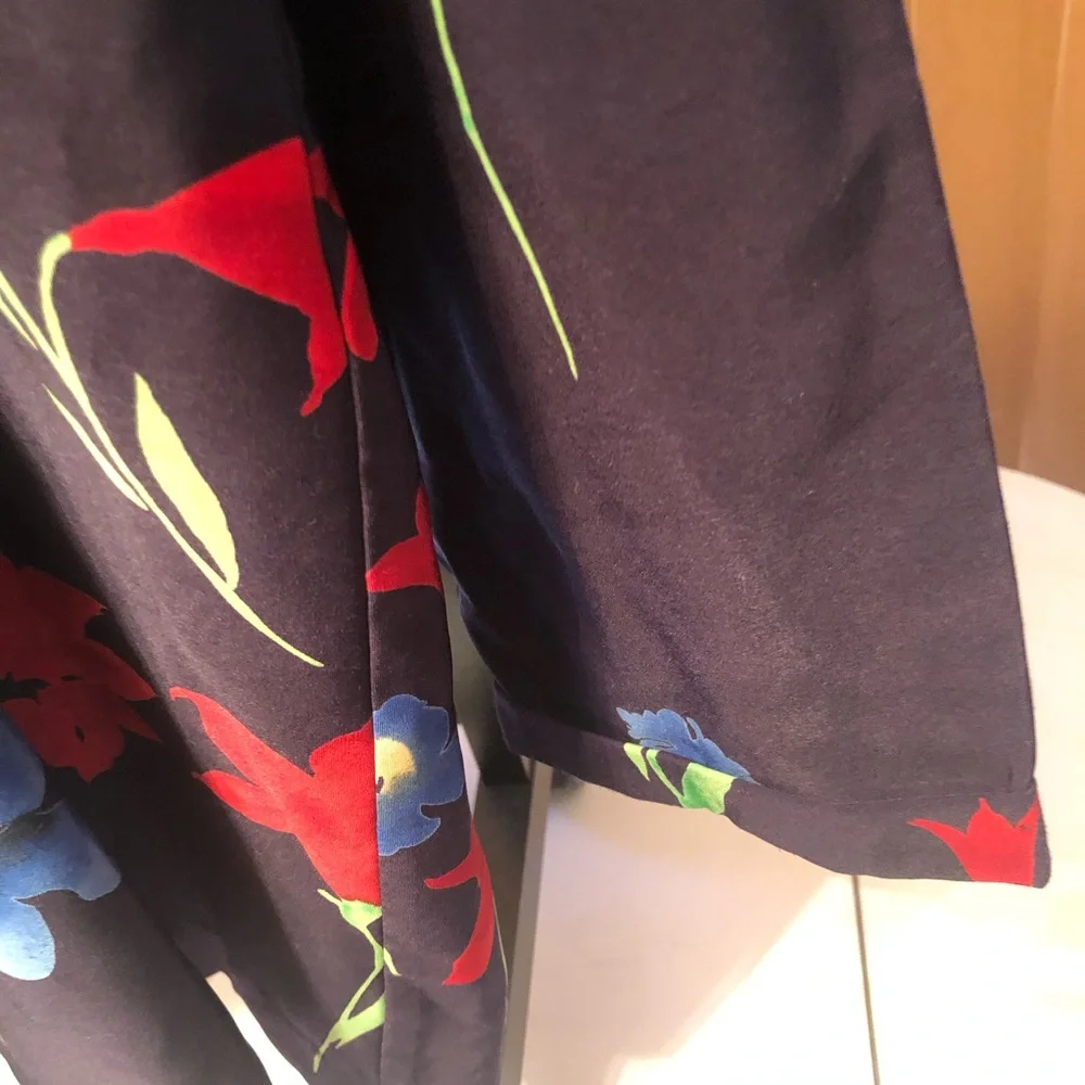 Woman’s floral red & black spring kimono cardigan duster - Picture 4 of 8